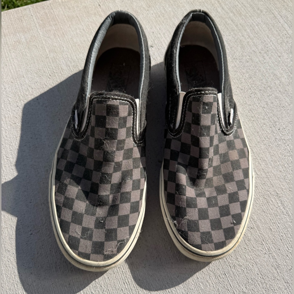 Checkered Slip-On Shoes